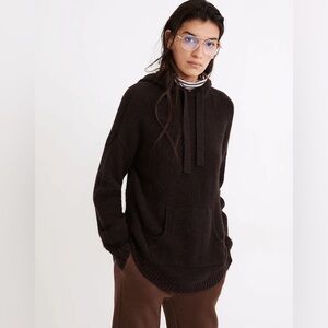 Madewell Wilmington Hoodie Sweater in Raisin - Size Medium